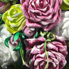 Super Magnum Mickael Hingant 2023 Glass Art Paperweight Flamework Rose Bouquet