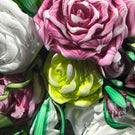 Super Magnum Mickael Hingant 2023 Glass Art Paperweight Flamework Rose Bouquet