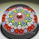 Michael Hunter 2023 Glass Art Paperweight Patterned Complex Millefiori with Rose & Daisy Canes and Picture Murrine
