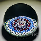 Whitefriars 1973 Glass Art Paperweight Colorful Concentric Millefiori