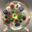 1930’s Chinese Art Glass Paperweight Complex Concentric Millefiori