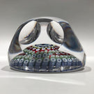 1976 Whitefriars Art Glass Paperweight Concentric Millefiori Butterfly Murrina
