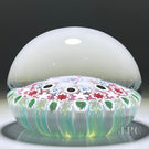 Damon MacNaught 2022 Glass Art Paperweight Complex Concentric Millefiori in Staves