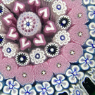 Damon MacNaught 2023 Magnum Glass Art Paperweight Complex Concentric Millefiori w/ Hearts