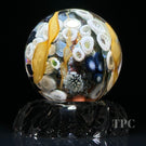 Jared DeLong 2023 Glass Art Marble Pacific Coast Tide Pool Series with Bioluminescent Barnacles & Flamework Kelp