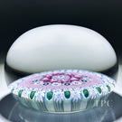 Damon MacNaught 2023 Magnum Glass Art Paperweight Complex Concentric Millefiori w/ Hearts