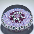 Damon MacNaught 2025 Glass Art Paperweight Patterned Concentric Complex Millefiori