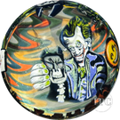 Stephen Boehme 2024 Glass Art Paperweight Figural Murrine Batman and Joker on Wig-wag