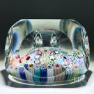 Damon MacNaught 2025 Faceted Magnum Glass Art Paperweight Complex Millefiori Closepack