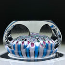 Damon MacNaught 2025 Faceted Glass Art Paperweight Complex Concentric Millefiori