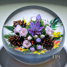 Ken Rosenfeld 2025 Glass Art Paperweight Flamework Fall Bouquet