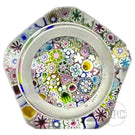 Damon MacNaught 2023 Faceted Glass Art Paperweight Closepack Complex Millefiori, Roses, Dogwood Blossoms, Hearts & More