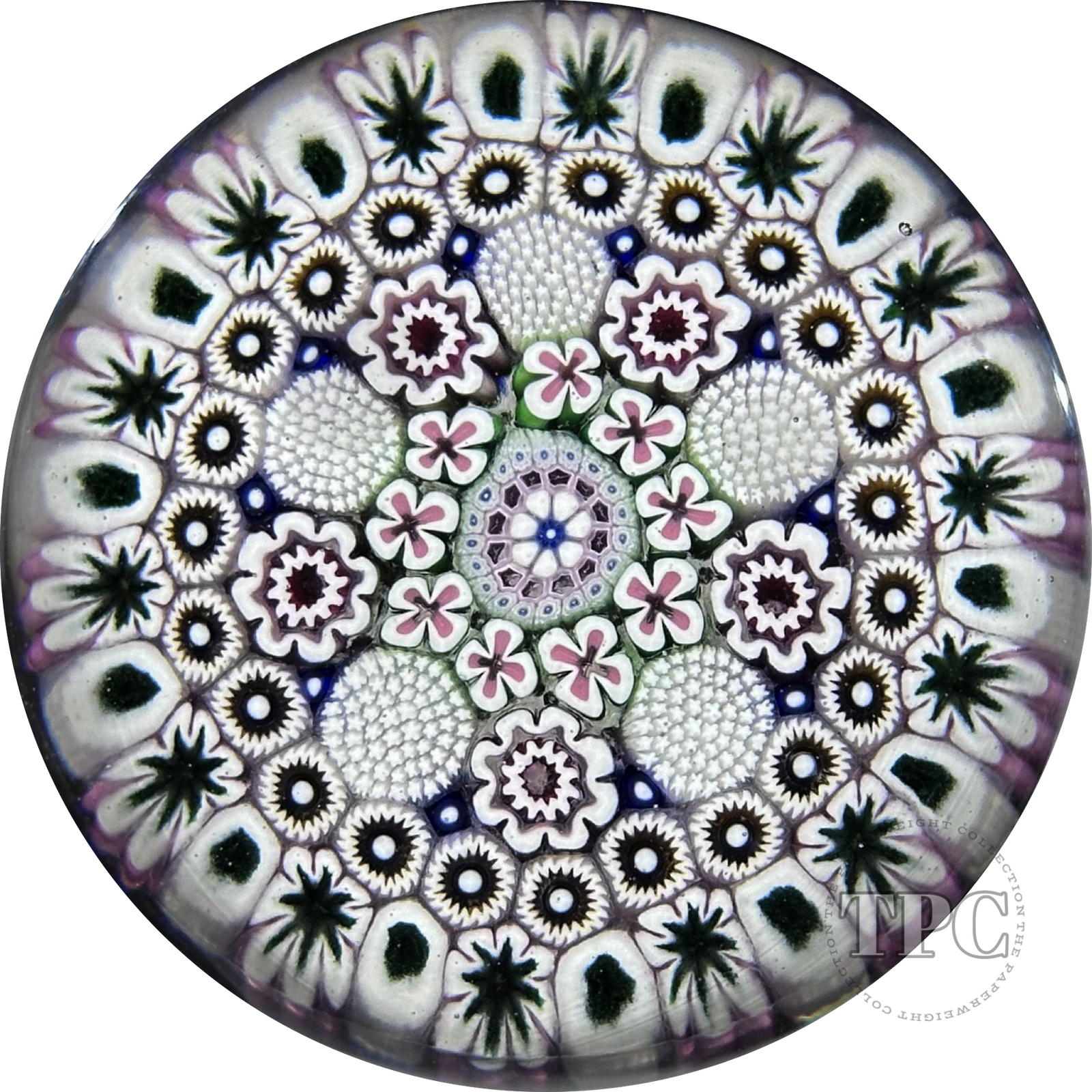 Damon MacNaught 2025 Glass Art Paperweight Patterned Concentric Complex Millefiori