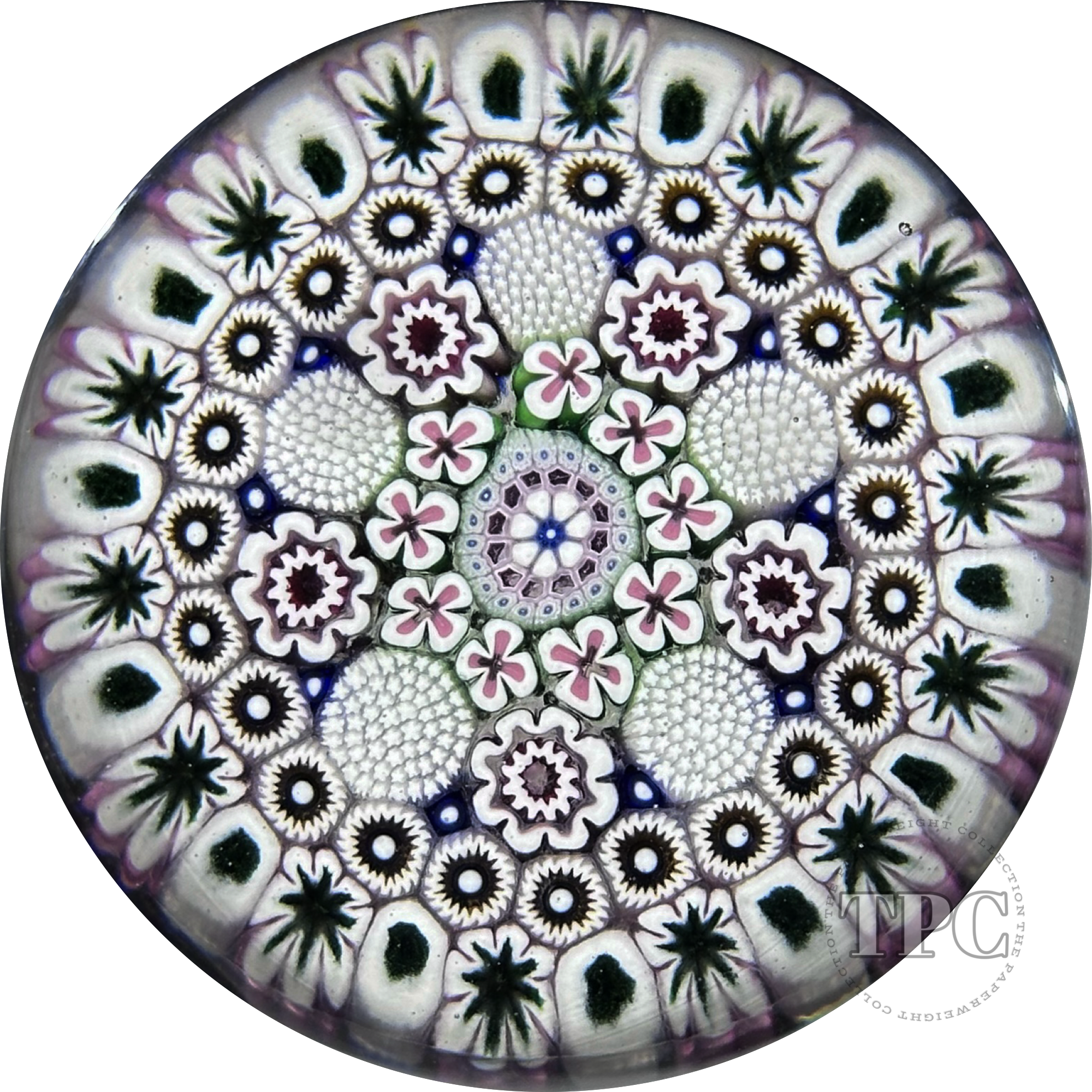 Damon MacNaught 2025 Glass Art Paperweight Patterned Concentric Complex Millefiori
