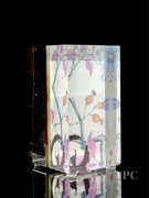 Damon MacNaught 2025 "Dualities #3" Glass Art Sculpture Slip Transfer Decorated & Coldworked