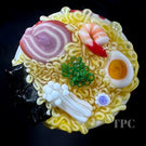 Aaron Rovner Buck 2024 Glass Art Sculptural Paperweight Large Loaded Bowl of Ramen