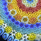 Baccarat 1969 Glass Art Paperweight Concentric Complex Millefiori