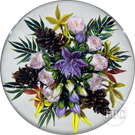 Ken Rosenfeld 2025 Glass Art Paperweight Flamework Fall Bouquet