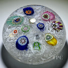 Perthshire Paperweights 1969 PP11 Glass Art Paperweight Spaced Complex Millefiori