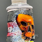 Stephen Boehme 2023 Glass Art Rainbow Skull Murrine Spray Can with Dichroic Core