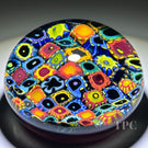 Stephanie Trenchard & Jeremy Popelka 2022 Glass Art Paperweight Patterned Colorful Complex Millefiori