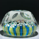 Damon MacNaught 2025 Faceted Glass Art Paperweight Complex Concentric Millefiori