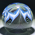 Orient & Flume 1979 Glass Art Paperweight Pulled Feather Torchwork Decoration