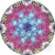 Michael Hunter 2019 Glass Art Paperweight Patterned Complex Millefiori with Roses