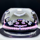 Whitefriars 1977 Glass Art Paperweight Queen's Silver Jubilee Patterned EIIR Millefiori with Crown Murrine