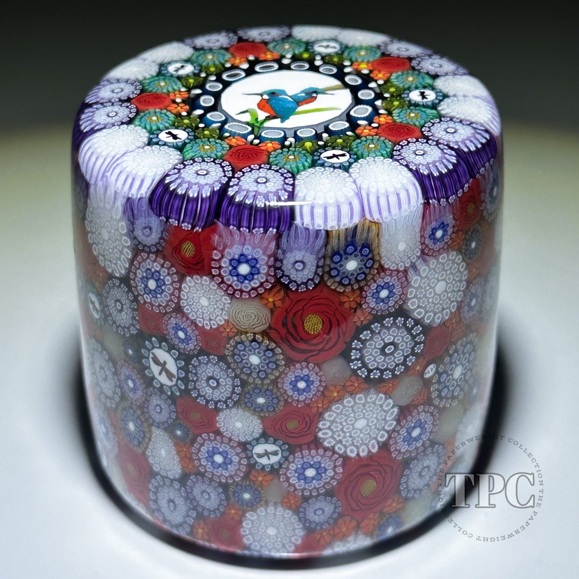 Michael Hunter 2024 Glass Art Paperweight Cylinder Closepack Complex M