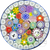 Miniature Michael Hunter Twists Studio 2024 Glass Art Paperweight Millefiori Closepack with Picture Murrine & Rose Canes