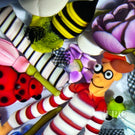 Clinton Smith 2025 Glass Art Paperweight Flamework Waldo Scramble