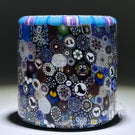 Michael Hunter 2025 Glass Art Paperweight Cylinder Gouldian Finch Closepack