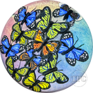 Cathy Richardson 2024 Glass Art Paperweight Flamework Butterfly Cloud 1 of 1