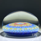 Baccarat 1969 Glass Art Paperweight Concentric Complex Millefiori