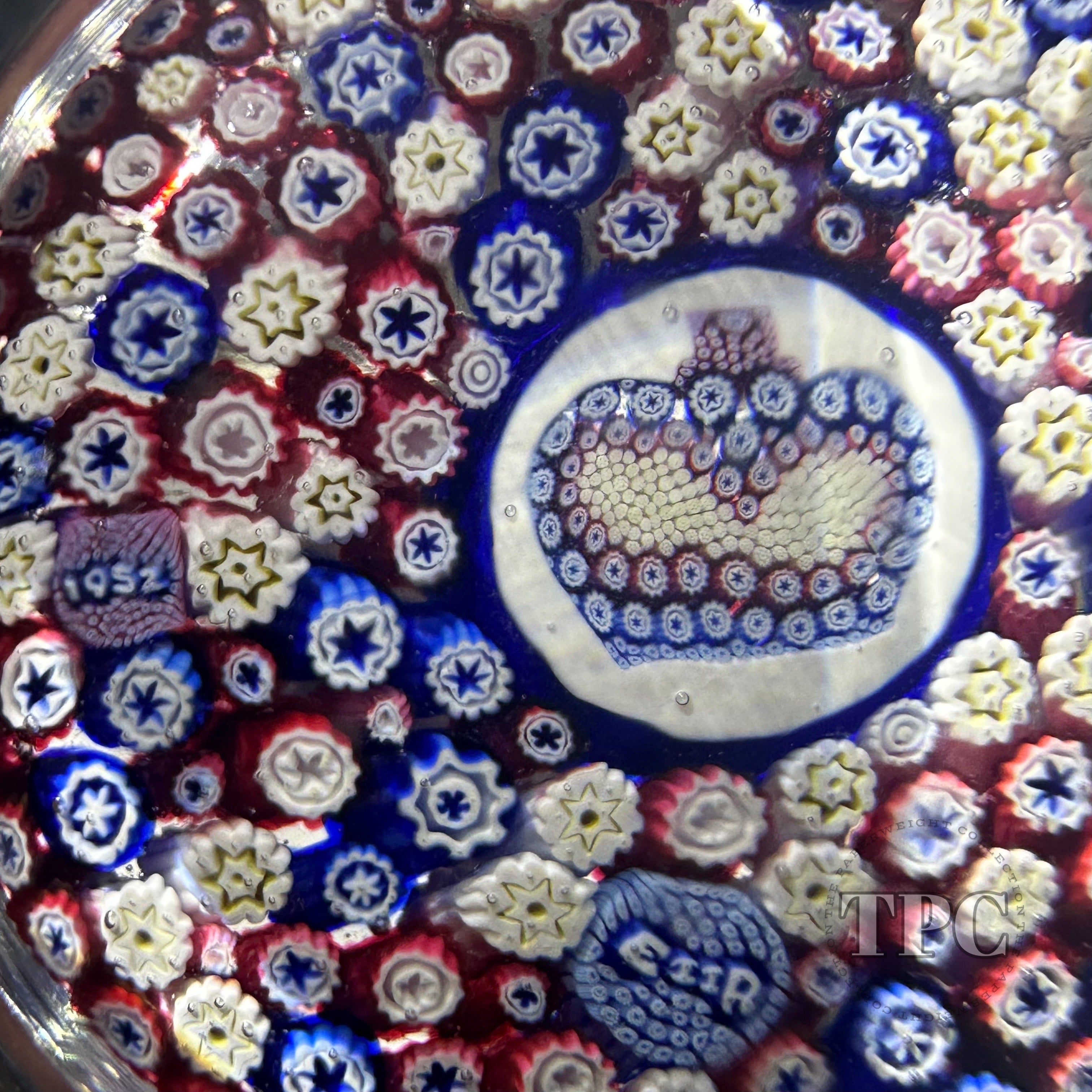 Whitefriars 1977 Glass Art Paperweight Queen's Silver