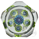 Vintage Perthshire Faceted Glass Art Paperweight Patterned Complex Millefiori PP14