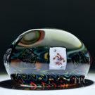 Stephen Boehme 2024 Glass Art Paperweight Figural Murrine Batman and Joker on Wig-wag