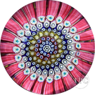 Whitefriars 1971 Glass Art Paperweight Concentric Complex Millefiori