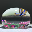 William Manson 2025 Glass Art Paperweight Flamework Pink Lilac with Butterfly 1-of-1