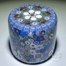Michael Hunter 2025 Glass Art Paperweight Cylinder Owl Closepack
