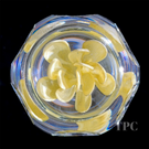 Perthshire Glass Art Paperweight Faceted Pedestal Rose PP133 (Collectors Choice!)