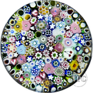 Damon MacNaught 2025 Magnum Glass Art Paperweight Complex Closepack Millefiori