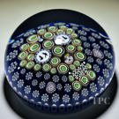 Miniature Michael Hunter Twists Studio 2025 Glass Art Paperweight Patterned Millefiori Skull