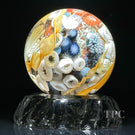 Jared DeLong 2023 Glass Art Marble Pacific Coast Tide Pool Series with Bioluminescent Barnacles & Flamework Kelp