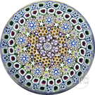 Damon MacNaught 2025 Magnum Glass Art Paperweight Concentric Complex Millefiori with Staves