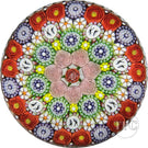 Michael Hunter 2023 Glass Art Paperweight Patterned Complex Millefiori with Rose & Daisy Canes and Picture Murrine