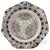Damon MacNaught 2023 Faceted Glass Art Paperweight Complex Concentric Millefiori with White Filigree Torsade
