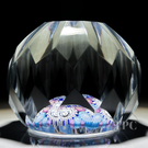 Michael Hunter 2025 Faceted Glass Art Paperweight Millefiori Marilyn Reflections