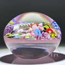 Clinton Smith 2025 Glass Art Paperweight Flamework Waldo Scramble